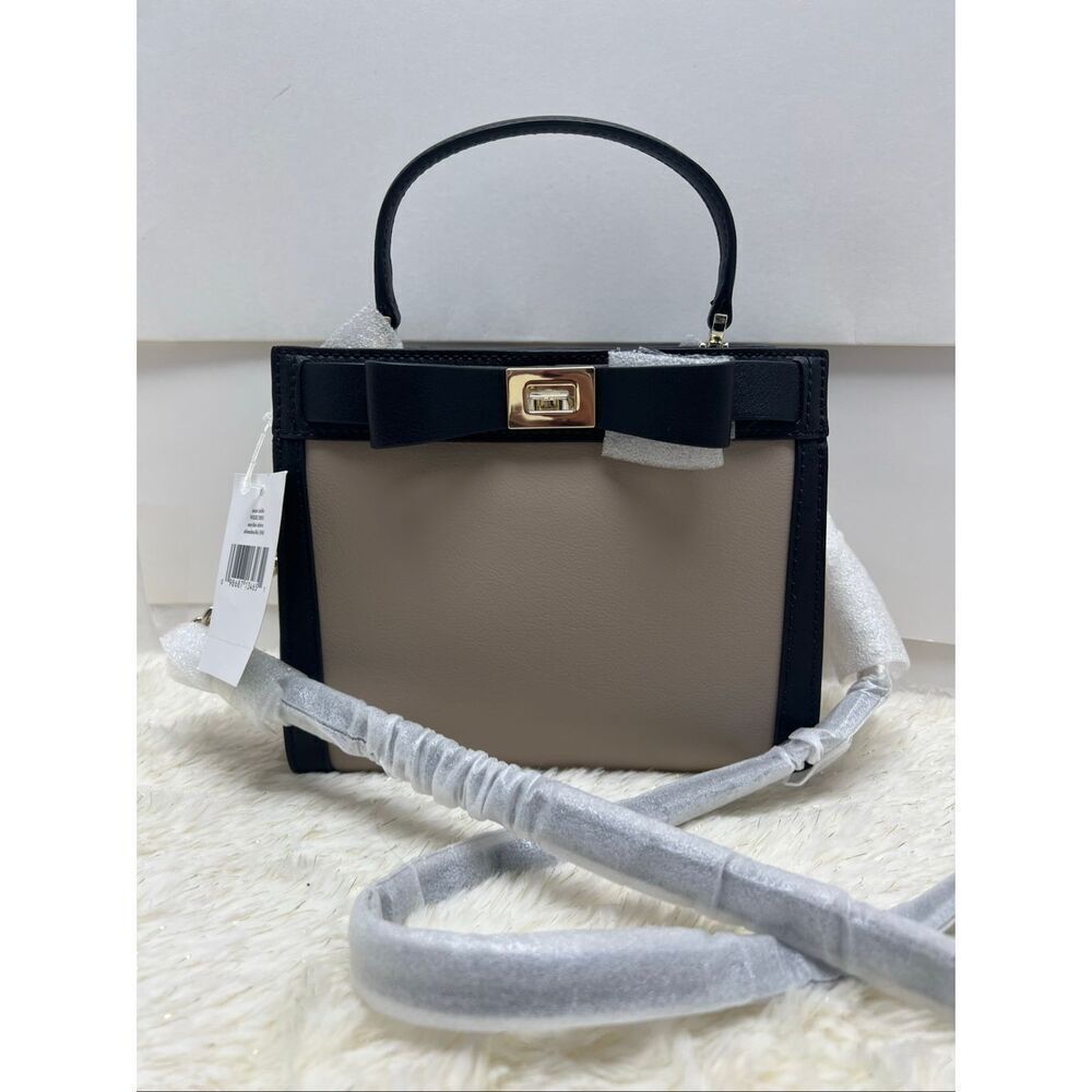 🔥🎁NWT! Kate Spade Mayfair Drive Mini Tullie Crossbody Handbag Almond/Black Msr
